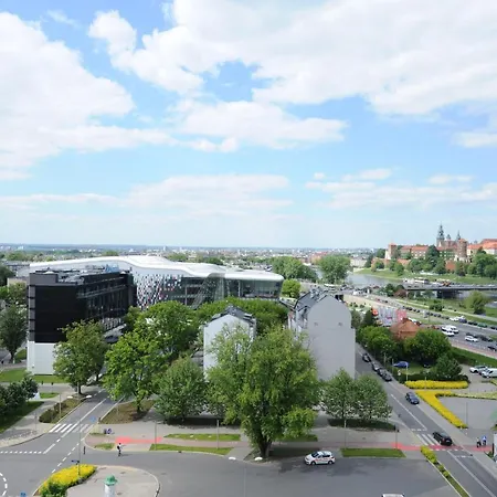 Ferienwohnung Barska 69 Taras 360 Krakau Exterior foto